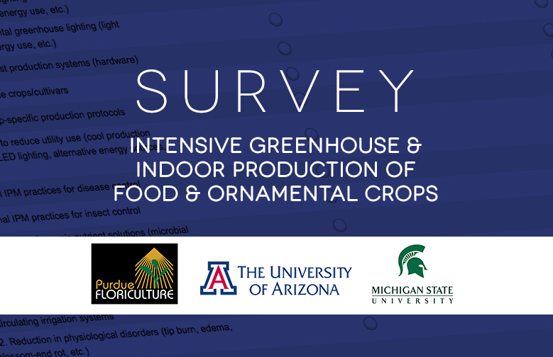 Academic Survey: Intensive Greenhouse and Indoor Production of Food and Ornamental Crops