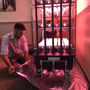 VydroFarm Installation - Dr. Ian Tennant, Local Roots Limited (front), Michal Kaminski, HydroGarden (back)