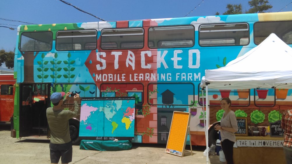 San Diego Food System Alliance Stacked Mobile Learning Farm