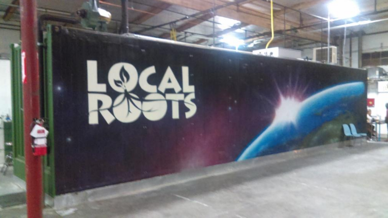 Local Roots Farms’ first container (now located with others at their new facility in Vernon, CA)