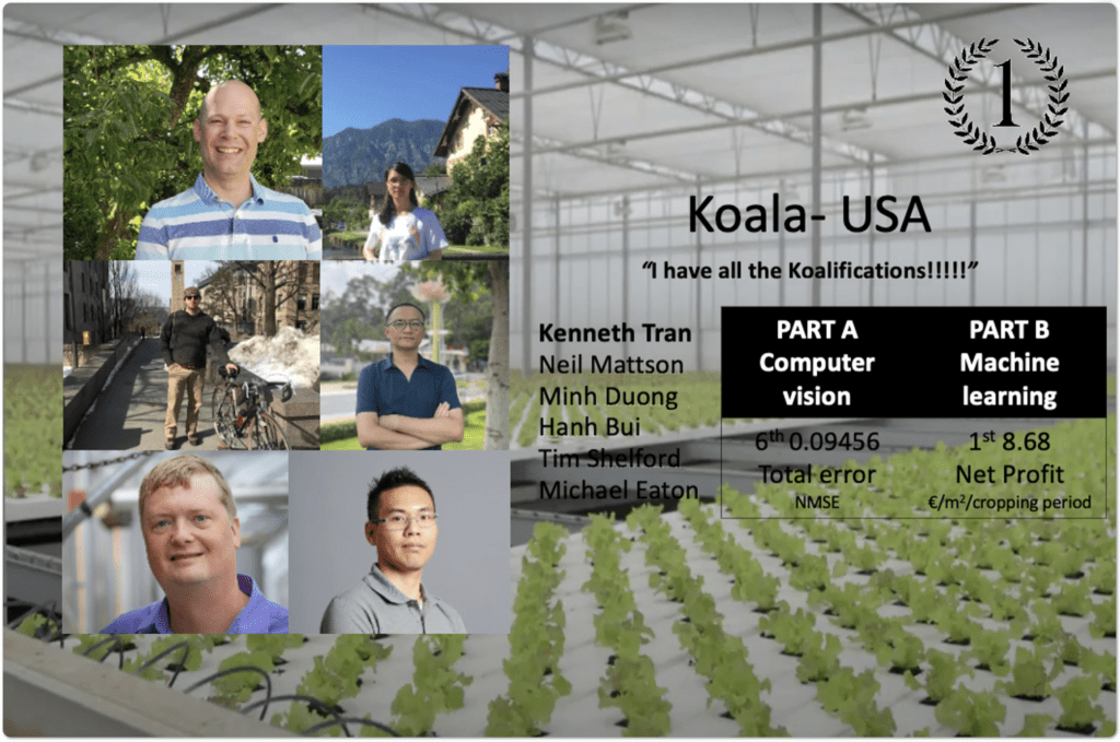 Team ‘Koala’ winner of first phase Autonomous Greenhouse Challenge