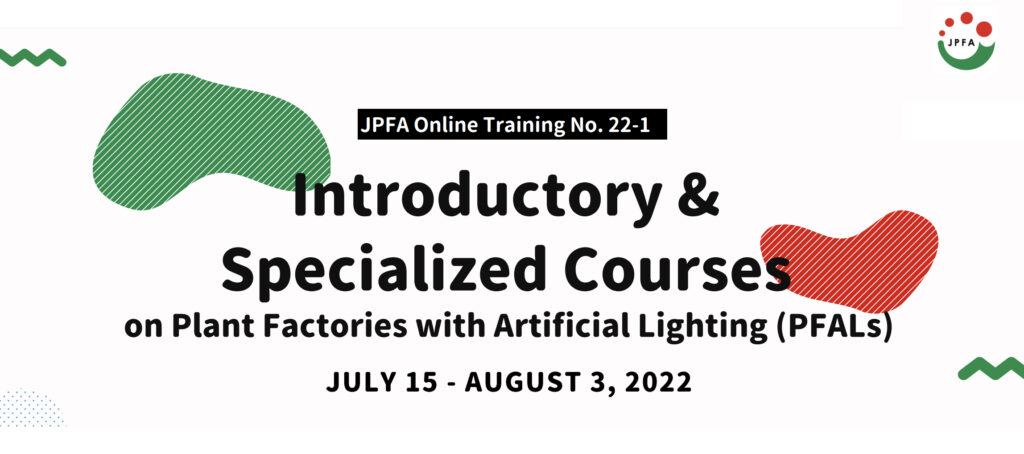 Invitation to New JPFA 2022 Online Training Course