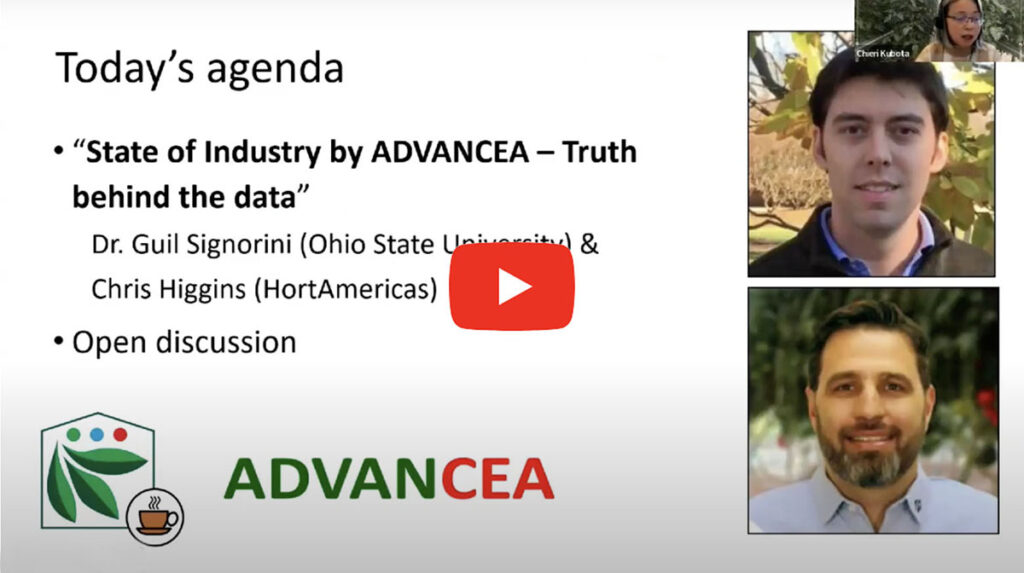 Indoor Ag Science Café: State of Industry by ADVANCEA –Truth Behind the Data